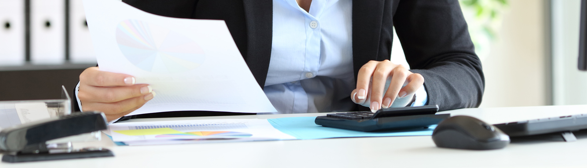 Accountant at Desk